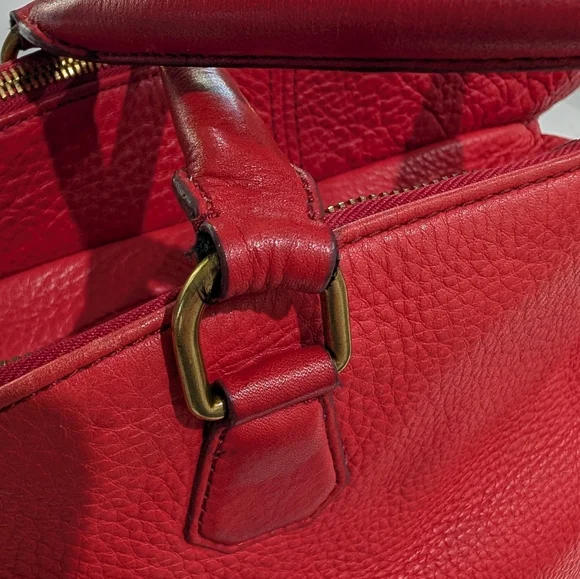 Large Red J.Crew Biennial Satchel - Picture 8 of 14